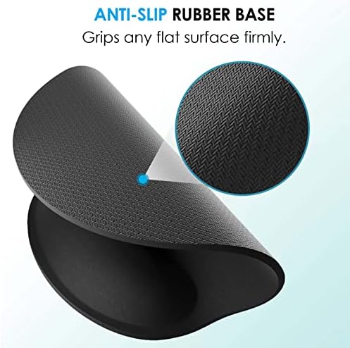 KTRIO Ergonomic Mouse Pad with Wrist Support, Comfortable Keyboard Wrist Rest, Memory Foam Wrist Pad for Keyboard, Mouse Pad Sets for Easy Typing & Pain Relief for Computer, Office & Home, Black - Image 4