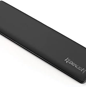 Redragon P035 Meteor S Computer Keyboard Wrist Rest Pad, Ergonomic Soft Memory Foam Wrist Support w/Anti-Slip Rubber Base, 60% 61 Keys Compact Size 11.38 x 2.87 in, 0.78 inch (20mm) Height, Black